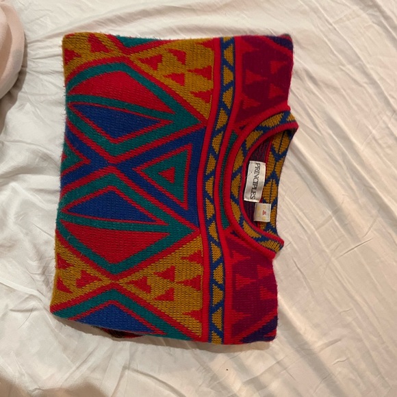 Vintage Principles Nylon/Acrylic Sweater Size Small - Picture 3 of 9